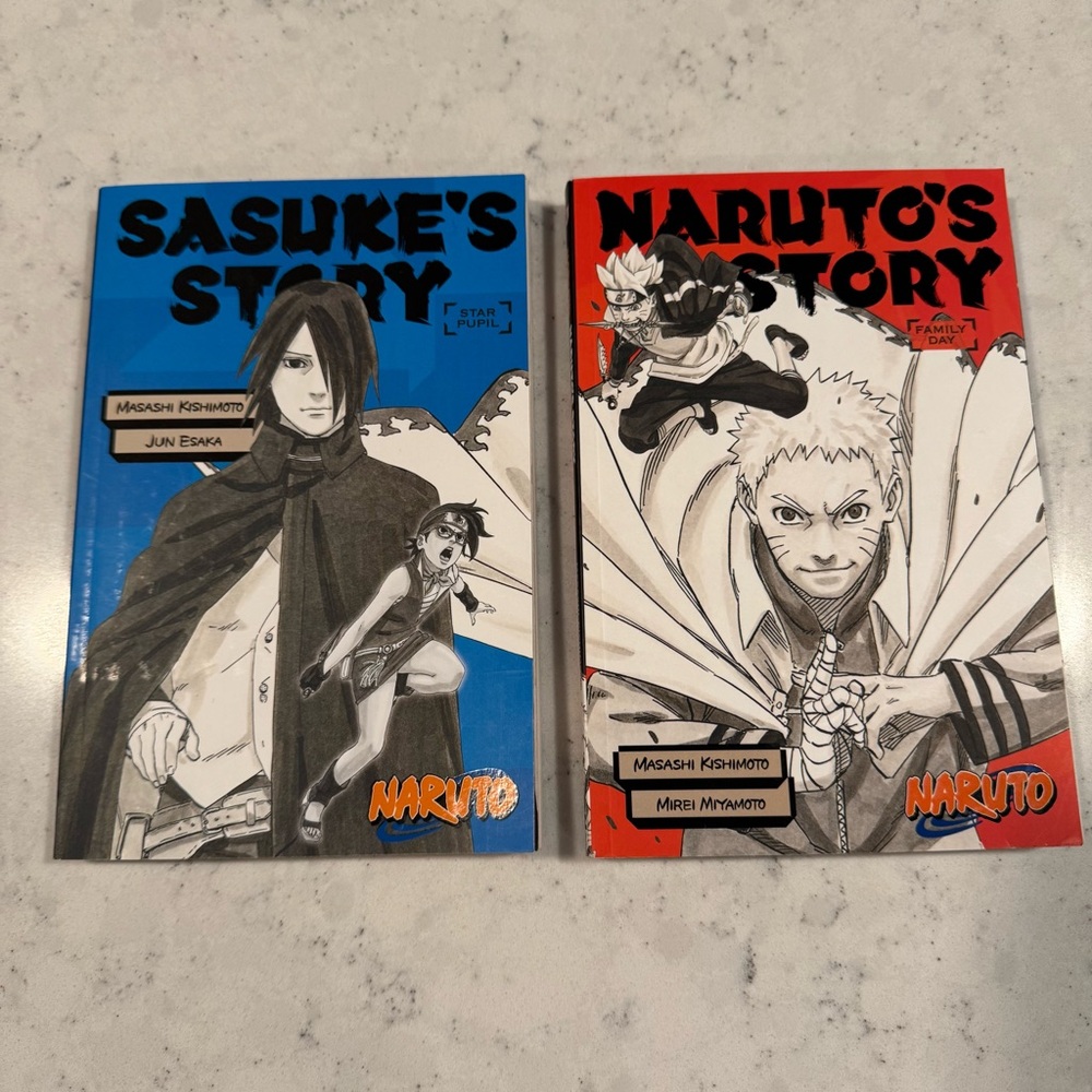 NEW Naruto's Story Family Day & Sasuke's Story Star Pupil Paperback Books Ninja